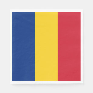Rumänien-Flagge Serviette