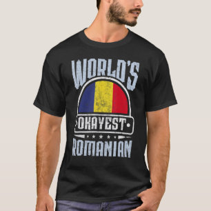 Rumänien-Flagge Stolze Rumänen Männer & Frauen 2 T-Shirt