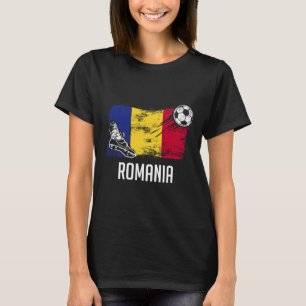 Rumänien-Flagge-Trikot Rumänische Fußballmannschaf T-Shirt