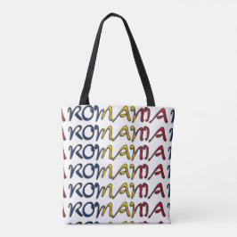 Rumänien Flaggenfarben Typografie Europäisches Lan