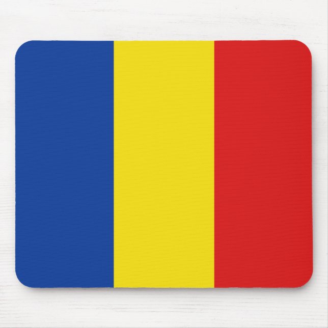 Rumänien Flaggenmousepad Mousepad (Vorne)