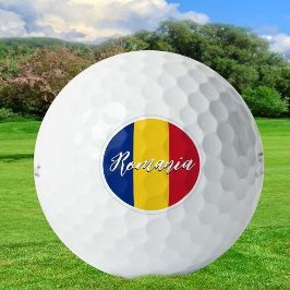 Rumänien Golf Balls, Flaggengolfer / Patrioten Golfball