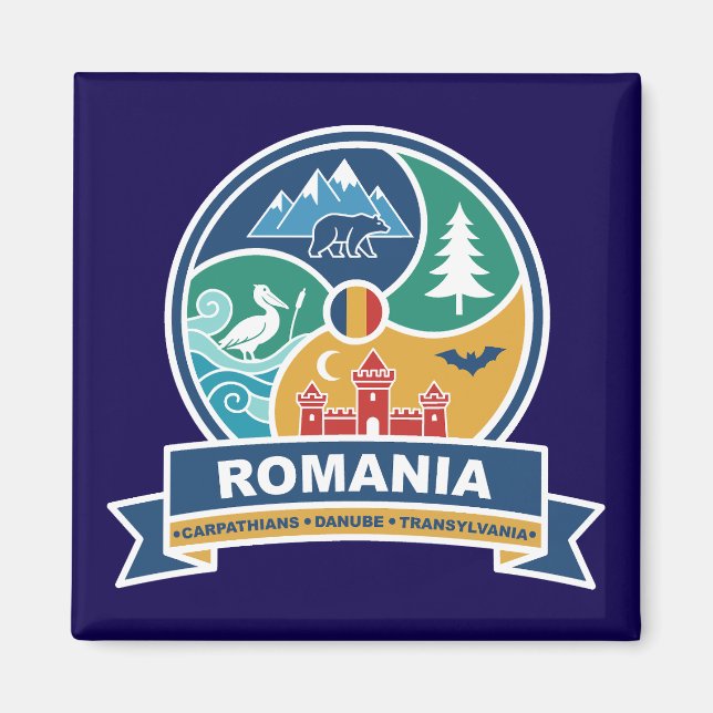 Rumänien Karpaten Donau Siebenbürgen Magnet (Vorne)