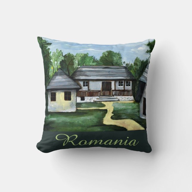 Rumänien - l Transsilvanischer Text Kissen (Vorderseite)