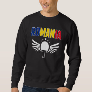 Rumänien Ping Pong Rumänischer Tischtennis Unter Sweatshirt