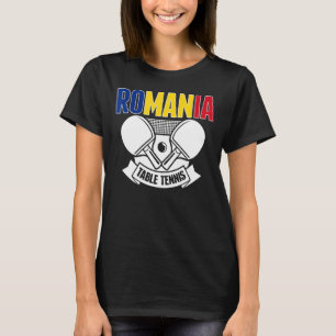 Rumänien Ping Pong Unterstützung für rumänische Ti T-Shirt