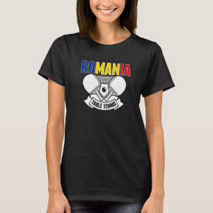 Rumänien Ping Pong Unterstützung für rumänische Ti T-Shirt