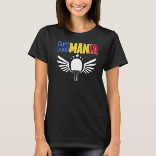 Rumänien Ping Pong Unterstützung für rumänische Ti T-Shirt