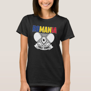 Rumänien Ping Pong Unterstützung für rumänische Ti T-Shirt