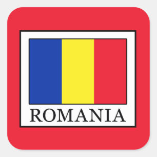 Rumänien Quadratischer Aufkleber