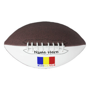 Rumänien Rumänische Flagge Schwarz Personalisierun Football