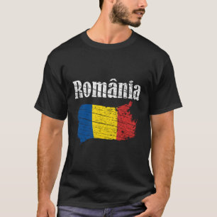 Rumänien Rumänische Flagge Vintage-Grafik Rumänien T-Shirt