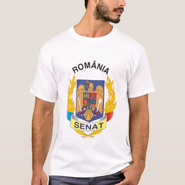 Rumänien Senat T-Shirt (Vorderseite)
