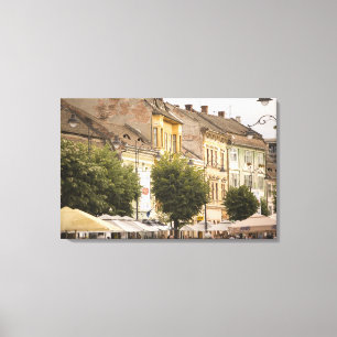 Rumänien, Sibiu. Neue Stadt. RF) Leinwanddruck