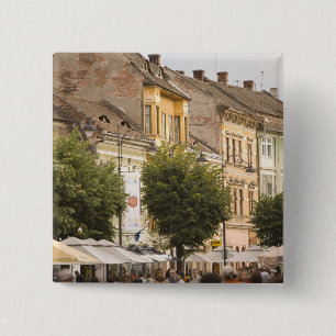 Rumänien, Sibiu. Neustadt. RF) Button