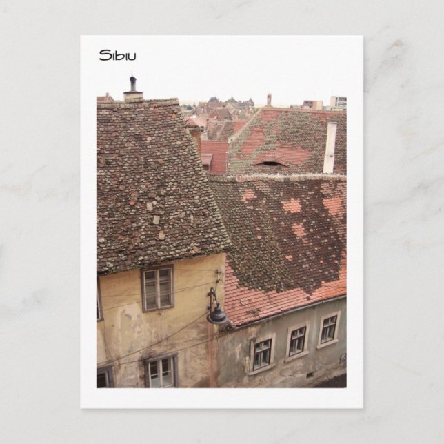 Rumänien, Sibiu Postkarte (Vorderseite)