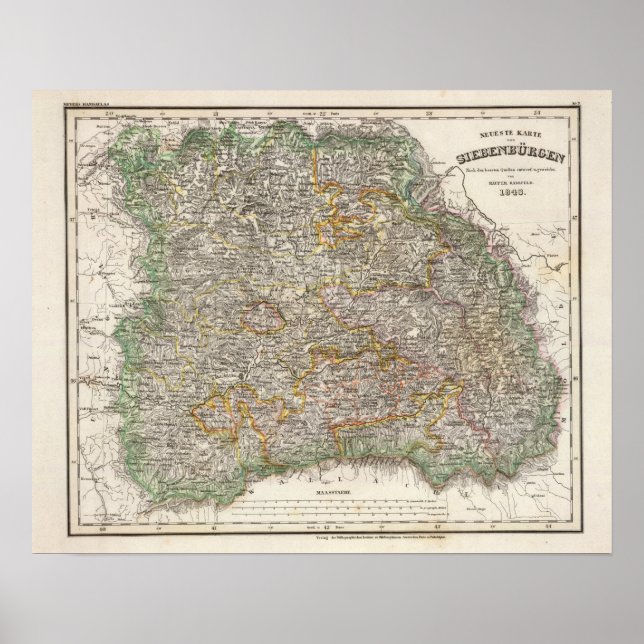 Rumänien, Siebenbürgen Poster (Vorne)