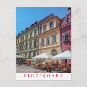 Rumänien Sighisoara Gebäude sehen Postkarte
