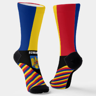 Rumänien Socken, rumänische Flaggenfarben / Sport Socken