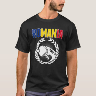 Rumänien Tischtennis Rumänische Ping Pong Unterstü T-Shirt