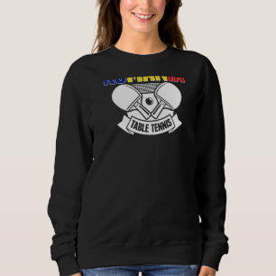 Rumänien Tischtennis Unterstützen Sie Rumänisch Pi Sweatshirt