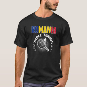 Rumänien Tischtennis unterstützt rumänisches Ping T-Shirt