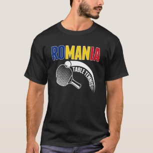 Rumänien Tischtennis unterstützt rumänisches Ping  T-Shirt