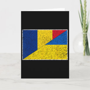 Rumänien Ukraine Flagge Rumänischer Ukrainischer S Karte