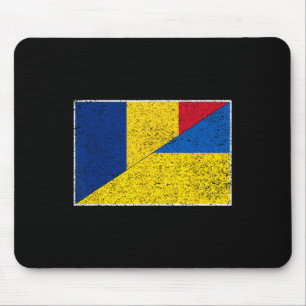Rumänien Ukraine Flagge Rumänischer Ukrainischer S Mousepad