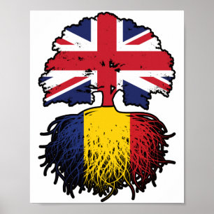 Rumänien Vereinigtes Königreich Rumänien Vereinigt Poster