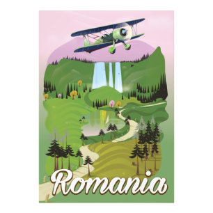 Rumänien Vintage-Reiseplakat Fotodruck