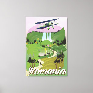 Rumänien Vintages Reiseplakat Leinwanddruck