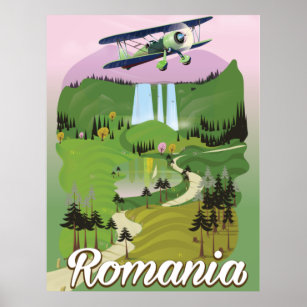 Rumänien Vintages Reiseplakat Poster