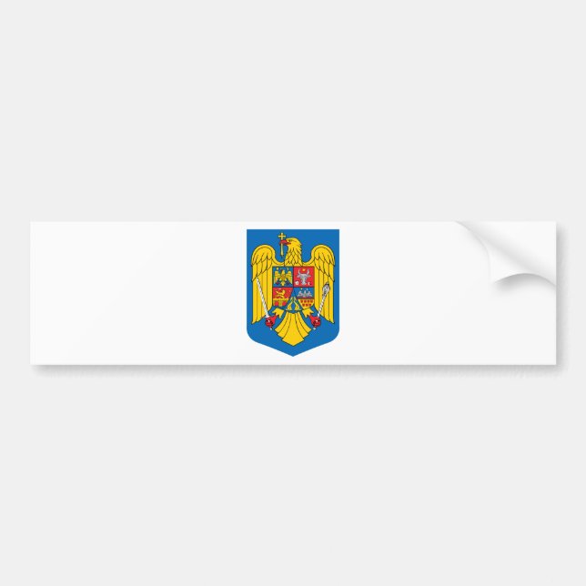Rumänien-Wappen Autoaufkleber (Vorne)