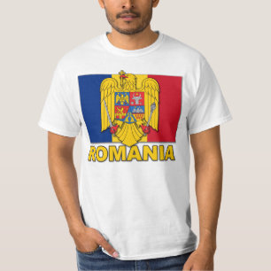 Rumänien-Wappen Flagge T-Shirt