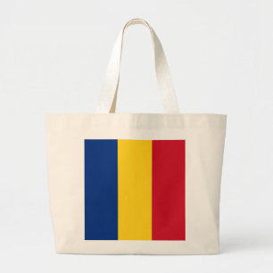 Rumänienflagge Jumbo Stoffbeutel