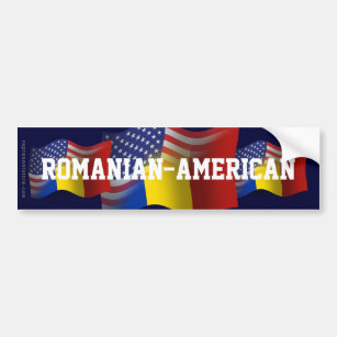 Rumänisch-Amerikanische wellenartig bewegende Autoaufkleber