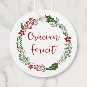 Rumänisch Frohe Weihnachten, Crăciun fericity, Cus Geschenkanhänger