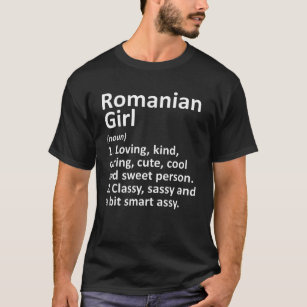 RUMÄNISCH-MÄDCHEN RUMÄNIEN GEGENÜBER Funny Country T-Shirt