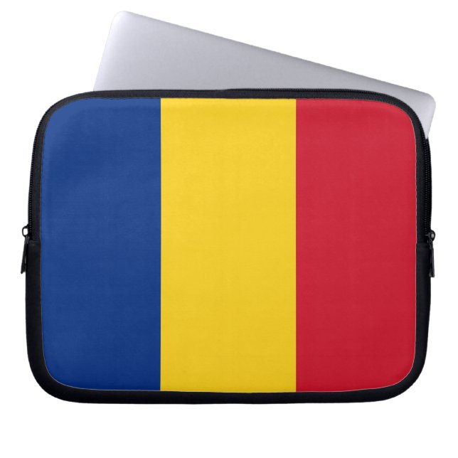 Rumänische Fahne Laptop Sleeve (Vorderseite)