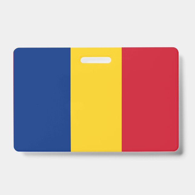 Rumänische Flagge Ausweis (Vorderseite)