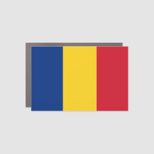 Rumänische Flagge Auto Magnet