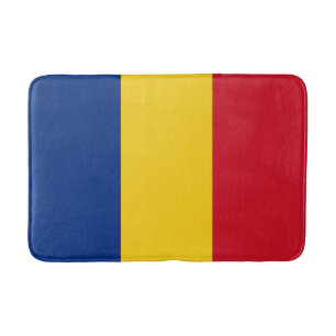 Rumänische Flagge Badematte