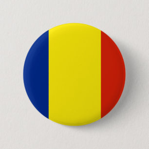Rumänische Flagge Button