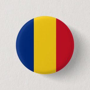 Rumänische Flagge Button