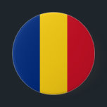 Rumänische Flagge Button<br><div class="desc">Rumänische Flagge</div>