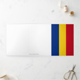 Rumänische Flagge Dreifach Gefaltete Karte