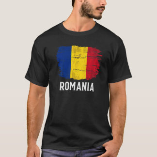 Rumänische Flagge für Vintages Rumänien T-Shirt