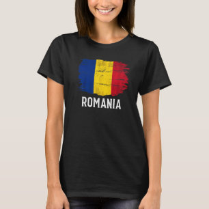 Rumänische Flagge für Vintages Rumänien T-Shirt