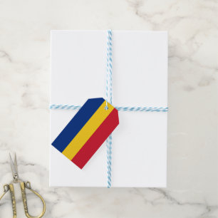Rumänische Flagge Geschenkanhänger